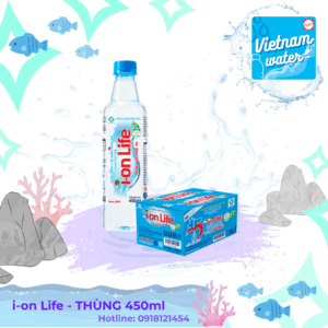 THÙNG NƯỚC ION KIỀM ION LIFE - CHAI 450ML